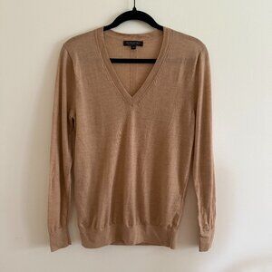 Banana Republic Camel V-neck Sweater Size Small